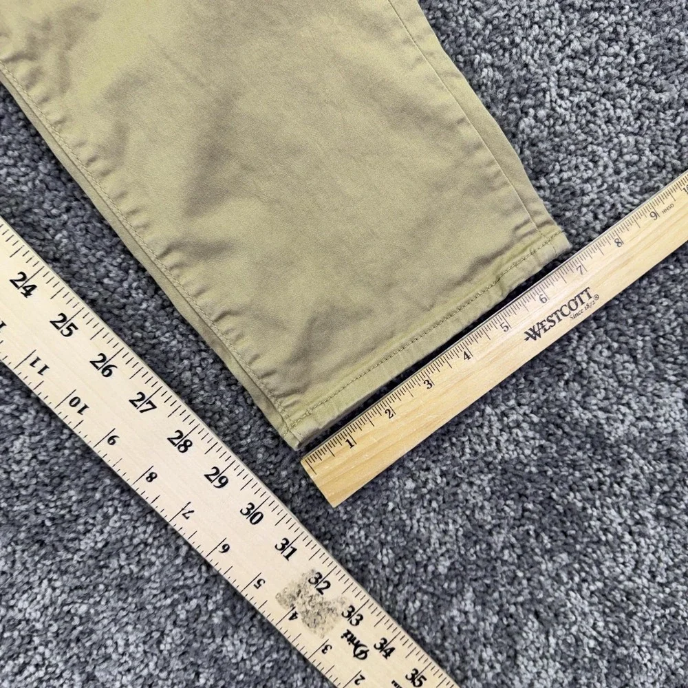 Mavi Zach Jeans Mens 30x32 Beige Regular Straight Denim Stretch Logo Casual
